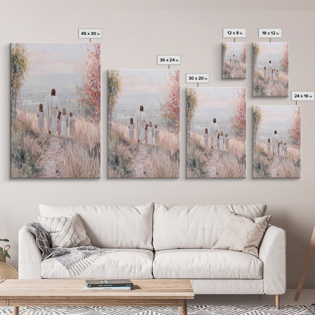 Path Of Mercy – Framed Canvas Print – Christian Wall Art – Christian Art Canvas – Jesus Painting – Christian Decor – Christmas Art