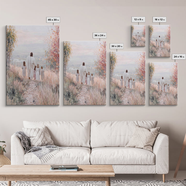 Path Of Mercy – Framed Canvas Print – Christian Wall Art – Christian Art Canvas – Jesus Painting – Christian Decor – Christmas Art