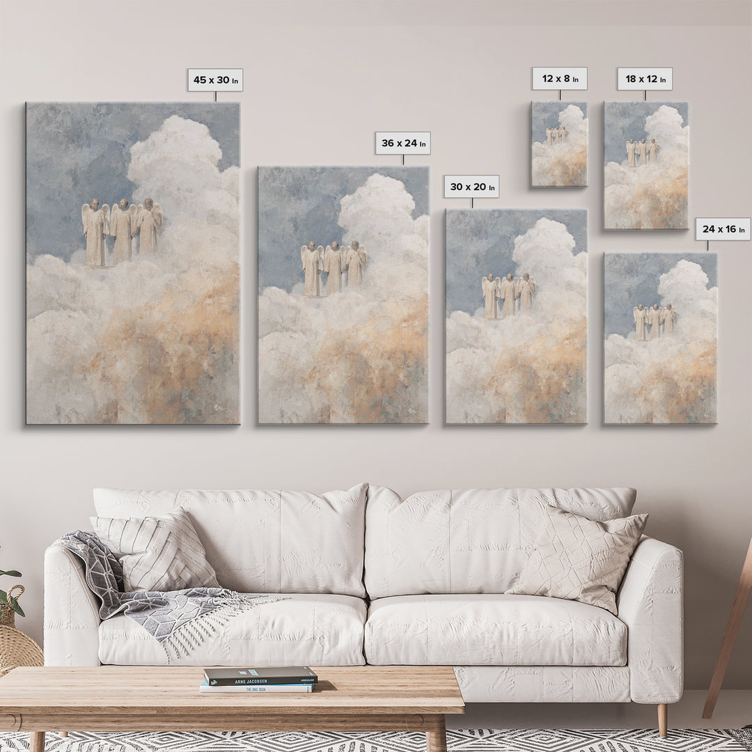 Ascension Grace – Framed Canvas Print – Christian Art – Christian Wall Art – Vintage Christian Art – Christian Art Canvas – Large Christian