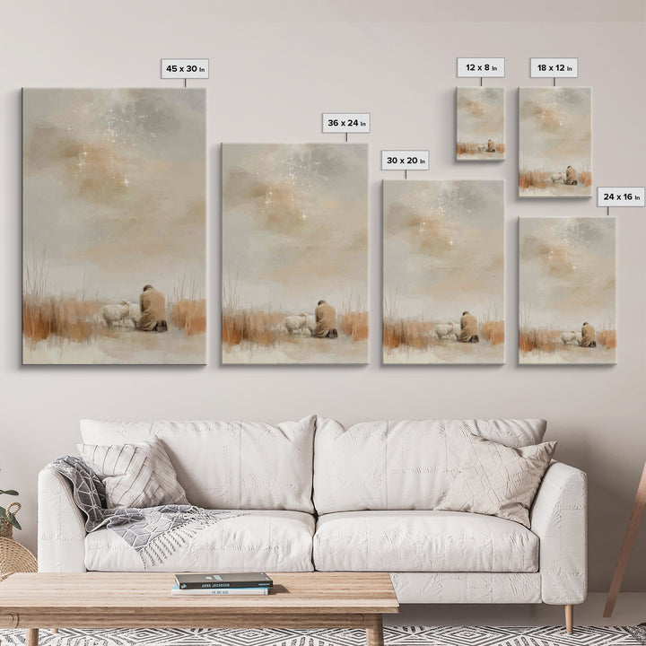 Quiet Mercy – Framed Canvas Print – Christian Art Canvas – Christian Wall Art – Subtle Christian Art – Christian Painting – Christian Chris