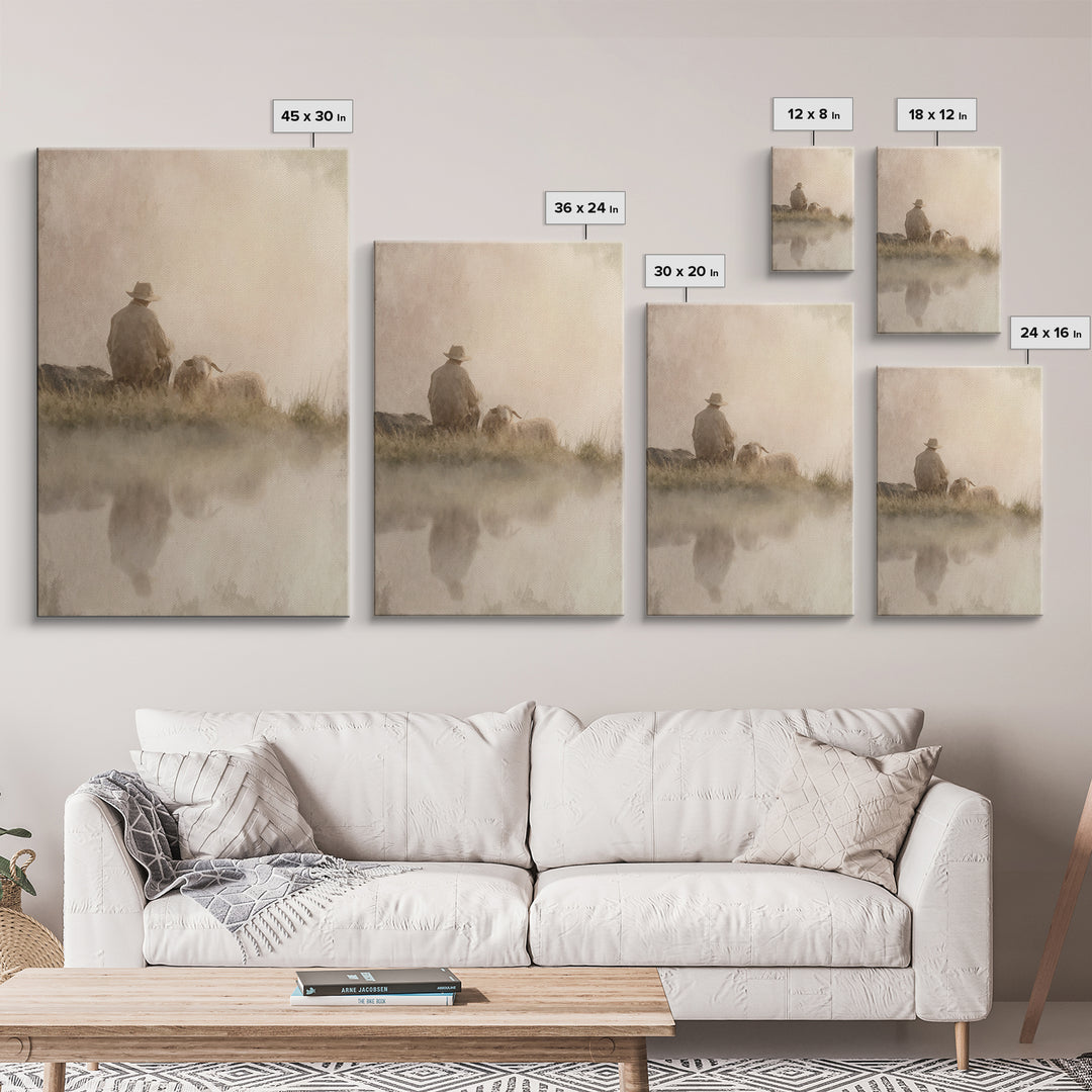 Morning Promise – Framed Canvas Print – Christian Art Canvas – Christian Wall Art – Subtle Christian Art – Christian Christmas Art – Christ