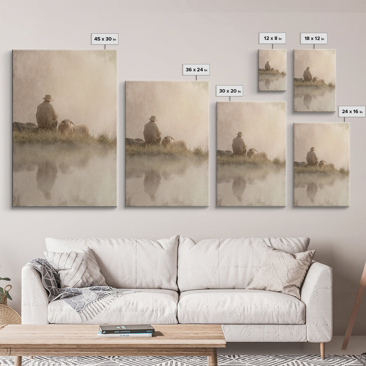 Morning Promise – Framed Canvas Print – Christian Art Canvas – Christian Wall Art – Subtle Christian Art – Christian Christmas Art – Christ