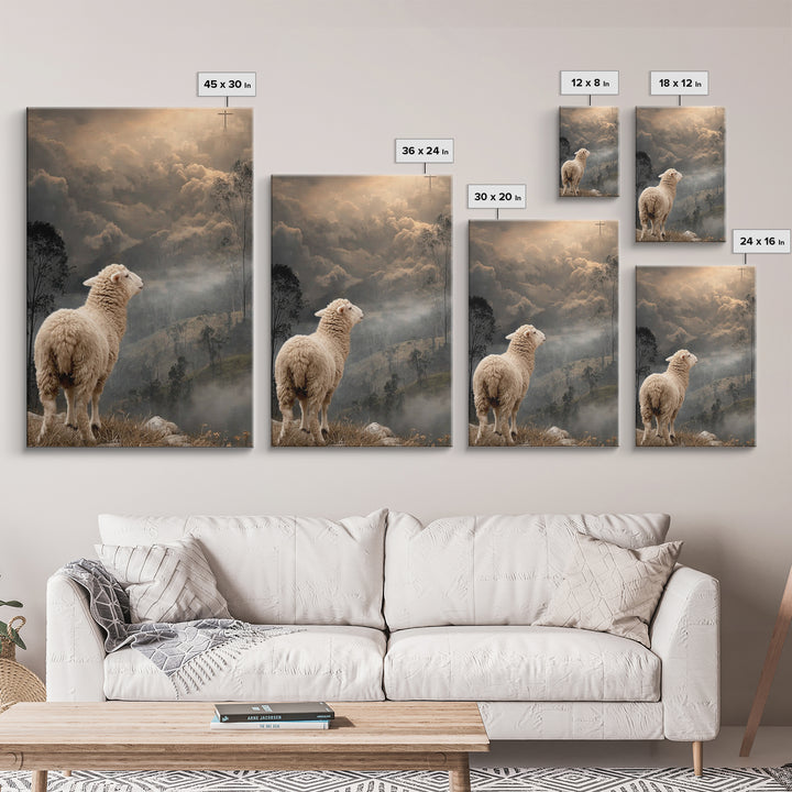 Valley Of Hope | Framed Canvas Print | Christian Wall Art | Christian Art Canvas | Christian Christmas Decor | Moody Christian Art | Jesus
