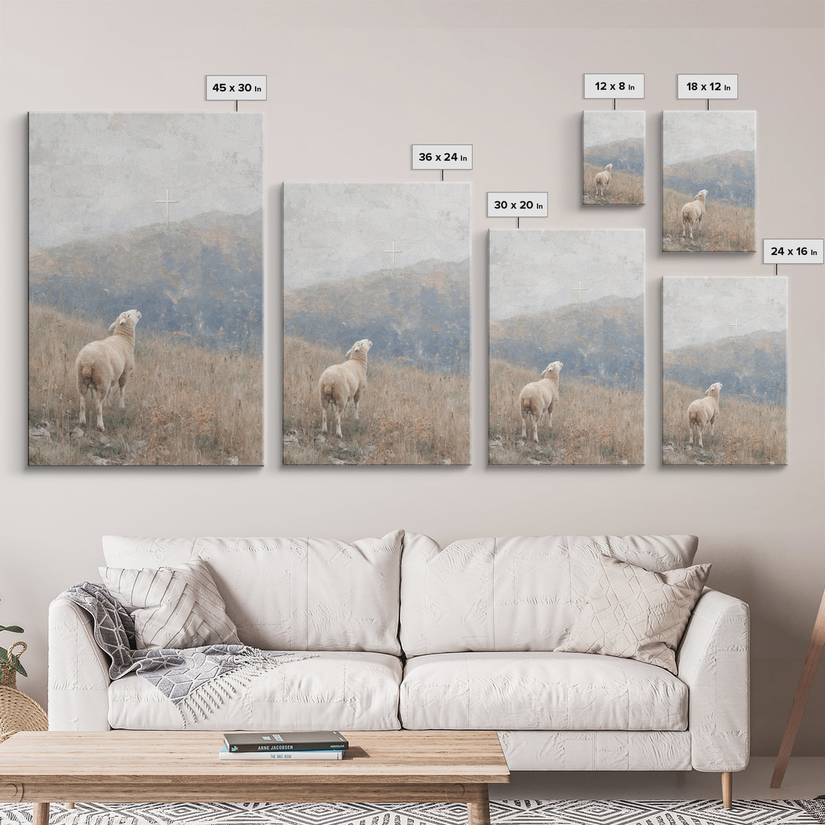 Cloudpath Blessing – Framed Canvas Print – Christian Art Canvas – Christian Wall Art – Christmas Art Work – Christian Gift Ideas – Jesus Pa