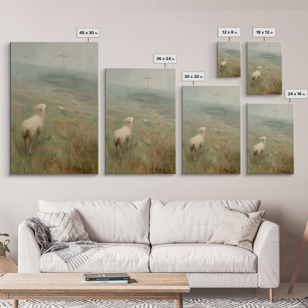 Hillside Promise | Framed Canvas Print | Christian Wall Art | Christian Art Canvas | Subtle Christian Art | Christian Christmas Art | Chris