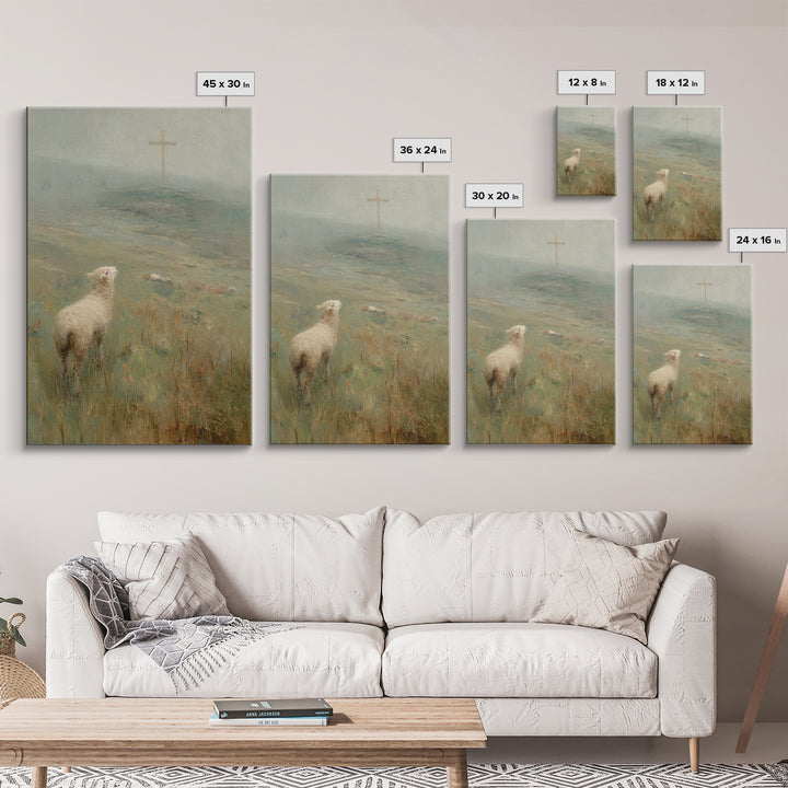 Hillside Promise | Framed Canvas Print | Christian Wall Art | Christian Art Canvas | Subtle Christian Art | Christian Christmas Art | Chris