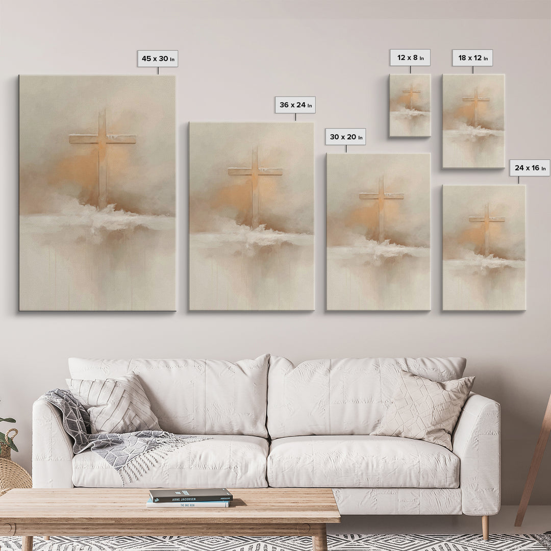 Winter Redemption – Framed Canvas Print – Christian Art Print – Christian Wall Art – Subtle Christian Art – Christian Decor – Christian Gif