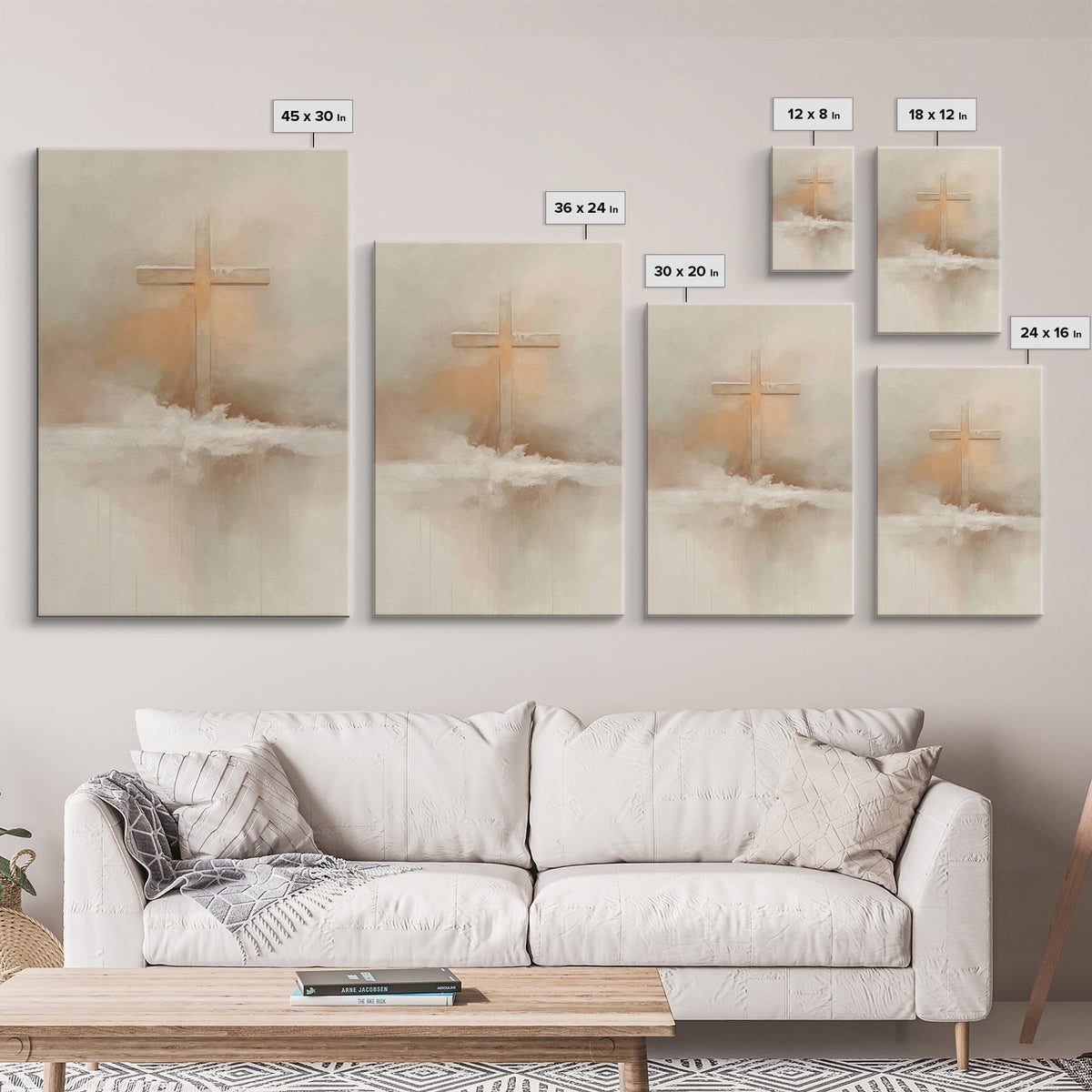 Winter Redemption – Framed Canvas Print – Christian Art Print – Christian Wall Art – Subtle Christian Art – Christian Decor – Christian Gif