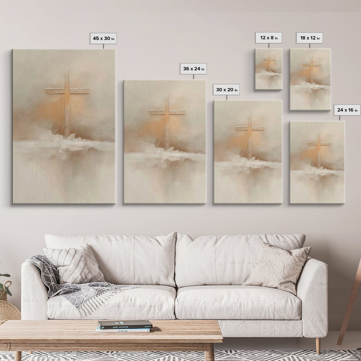 Winter Redemption – Framed Canvas Print – Christian Art Print – Christian Wall Art – Subtle Christian Art – Christian Decor – Christian Gif