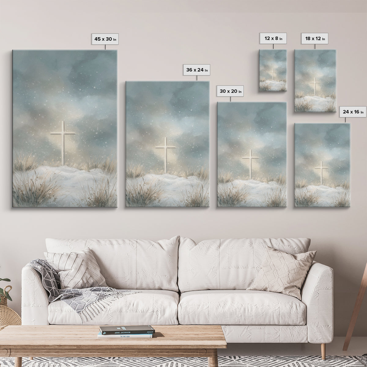 Radiant Salvation – Framed Canvas Print – Christian Wall Art – Christian Art Canvas – Christmas Art – Moody Christmas Art – Christian Gift