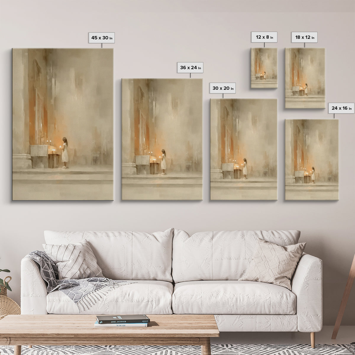 Quiet Prayer – Framed Canvas Print – Minimalist Christian Art – Christian Art – Christian Wall Art – Subtle Christian Art – Christian Art P