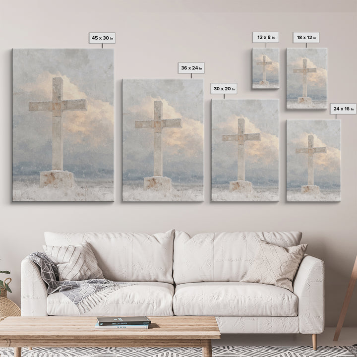 Dawn Of Redemption – Framed Canvas Print – Christian Art Canvas – Christian Wall Art – Vintage Christian Art – Christmas Wall Art – Christi