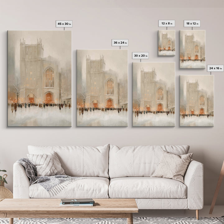 Holy Assembly – Framed Canvas Print – Christian Wall Art – Christian Art Canvas – Christian Art Print – Minimalist Christian Art – Christia