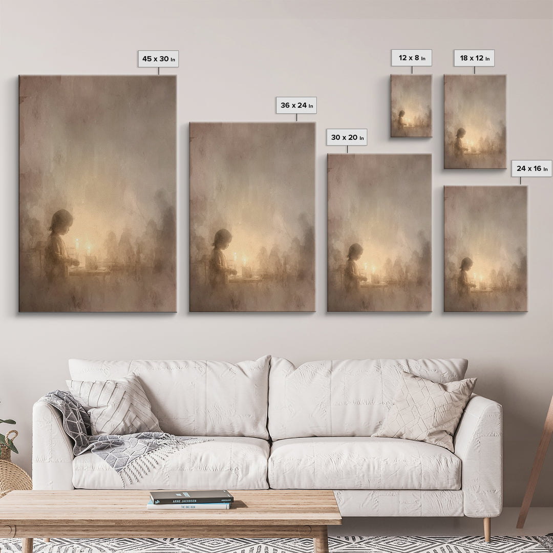 Altar Blessing – Framed Canvas Print – Christian Art – Christian Wall Art – Modern Christian Art – Christian Art Painting – Christian Decor