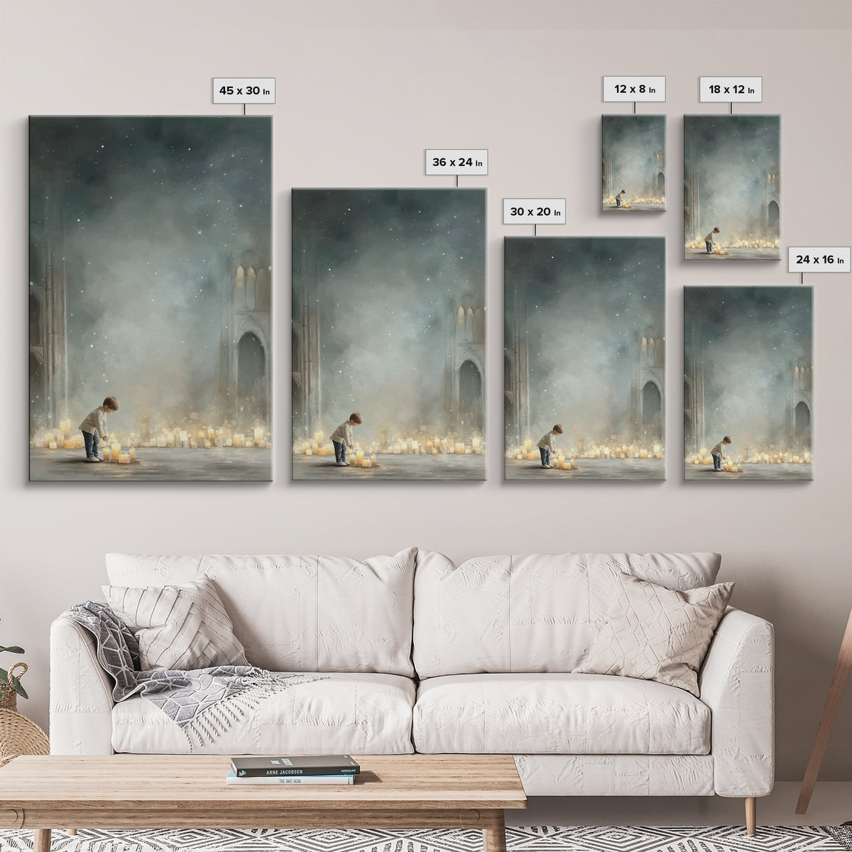 Heavenly Dawn – Framed Canvas Print – Christian Wall Art – Christian Christmas Art – Christian Art Canvas – Modern Christian Art – Christia