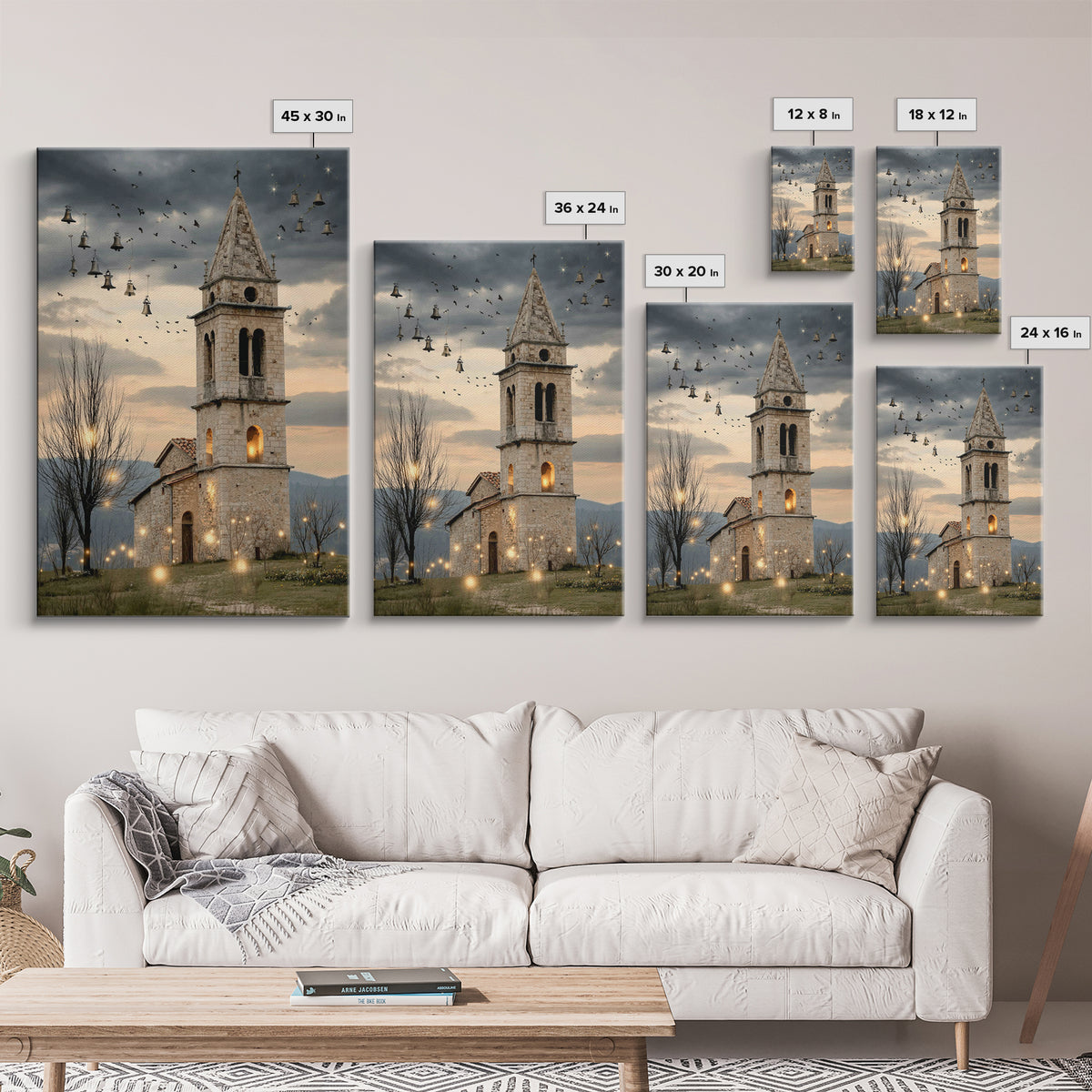 City of Light - Framed Canvas Print - Christian Art Canvas - Christmas Art - Christian Christmas Art - Christian Wall Art - Christian Gift
