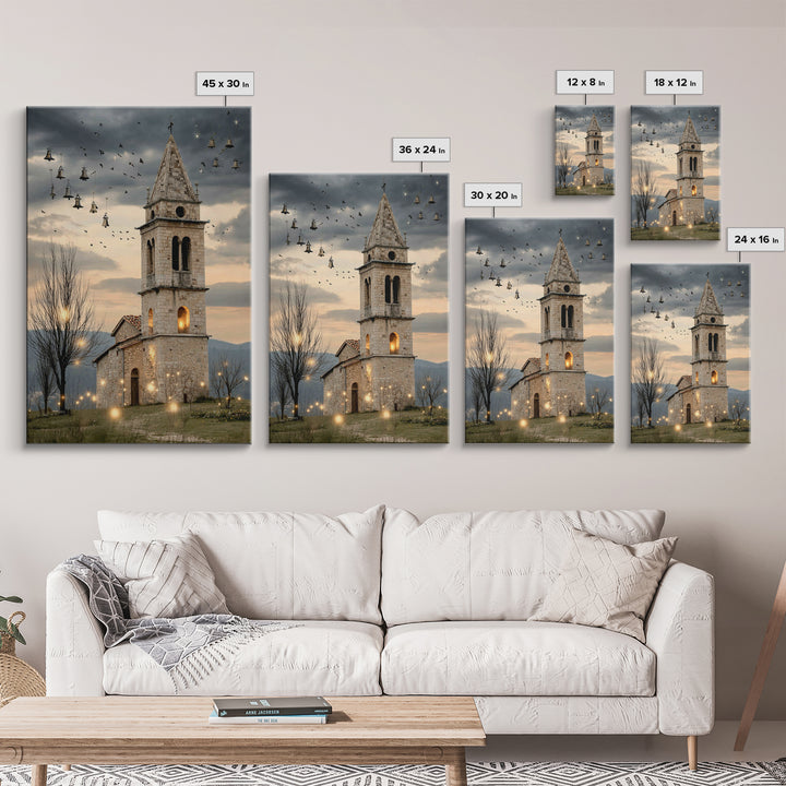 City of Light - Framed Canvas Print - Christian Art Canvas - Christmas Art - Christian Christmas Art - Christian Wall Art - Christian Gift