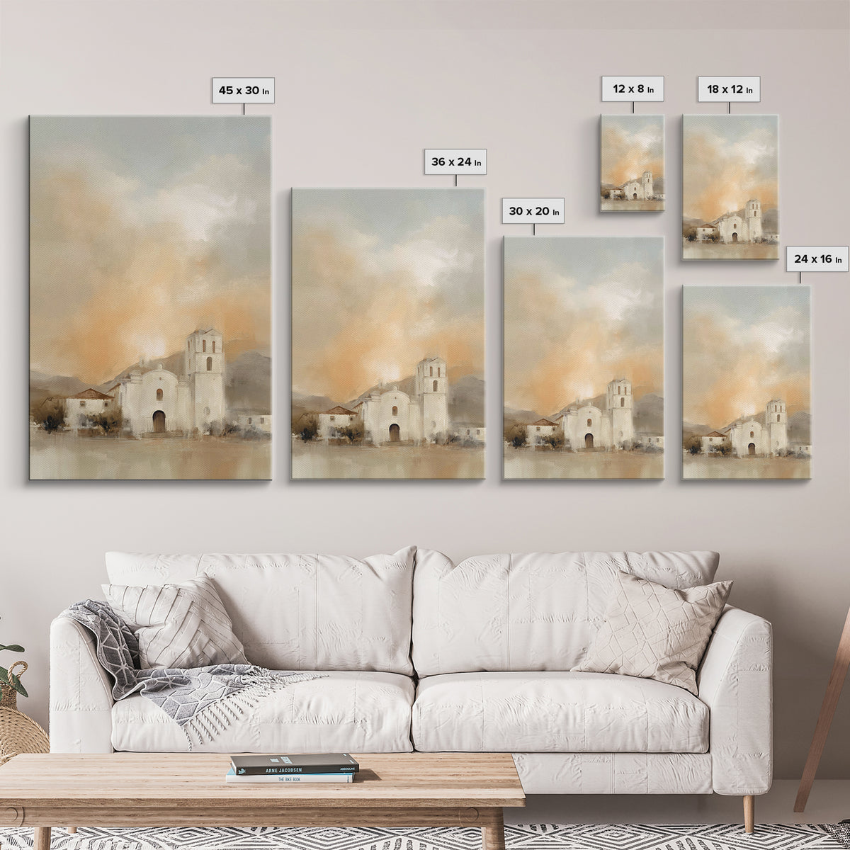 Sanctuary Sunrise - Framed Canvas Print - Christian Art Canvas - Christian Wall Art - Christian Art Print - Christian Christmas Art - Jesus