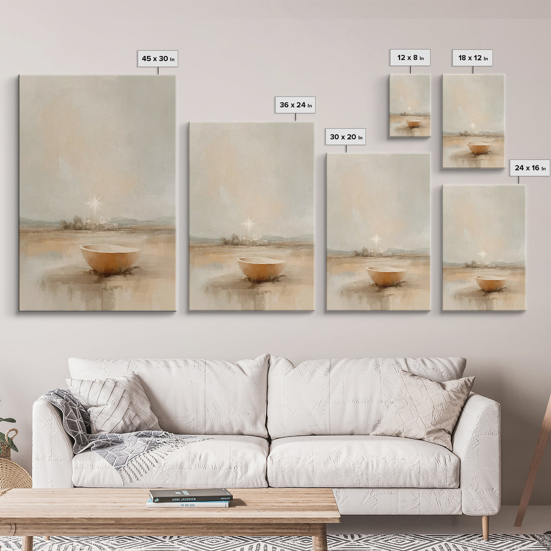 Bethlehem Promise – Framed Canvas Print – Christian Wall Art – Christian Art Print – Christian Christmas Art – Christmas Canvas Wall Art –