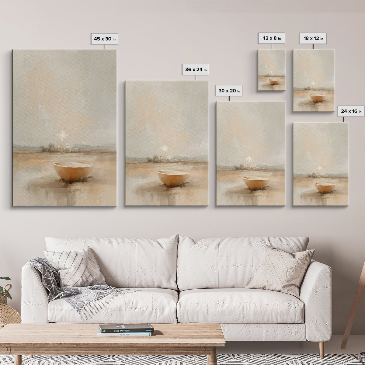 Bethlehem Promise – Framed Canvas Print – Christian Wall Art – Christian Art Print – Christian Christmas Art – Christmas Canvas Wall Art –