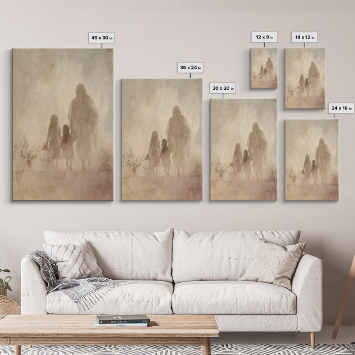 Blossoms Of Mercy – Framed Canvas Print – Christian Art Canvas – Christian Wall Art – Jesus Painting – Christian Christmas Art – Christian