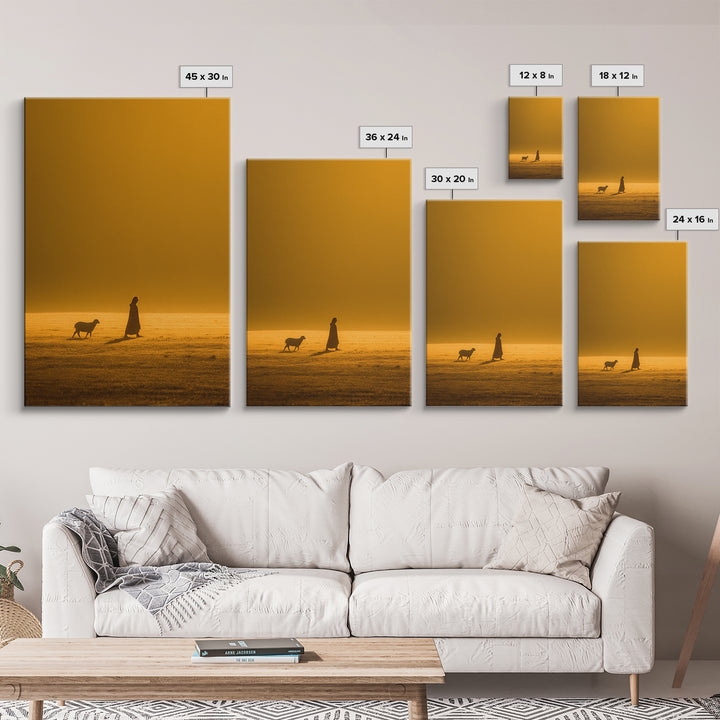 Celestial Dawn Cross | Framed Canvas Print | Christian Wall Art | Christian Art Canvas | Christmas Art | Jesus Painting | Christian Christm
