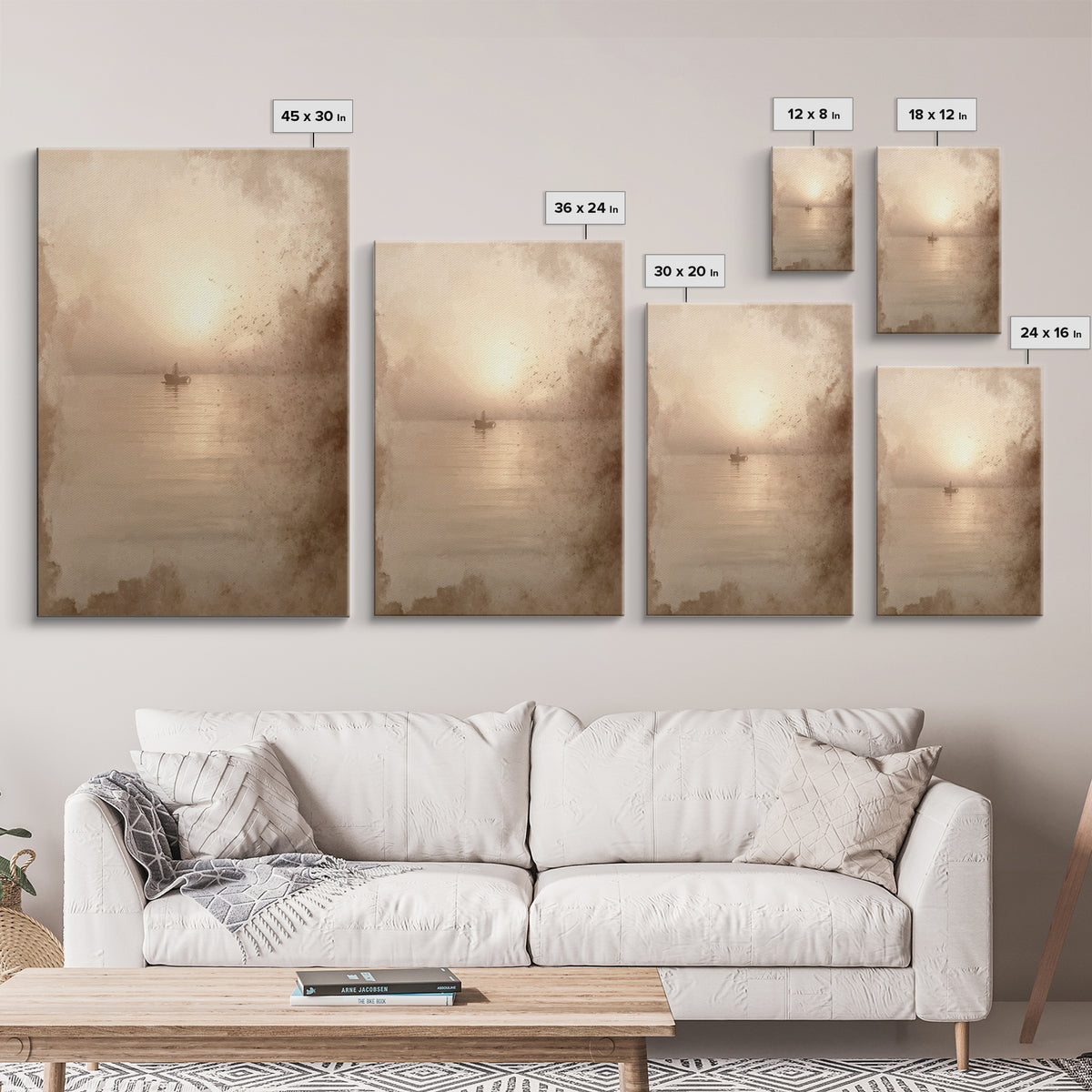 Eternal Tide Light | Framed Canvas Print | Jesus Painting | Christian Wall Art | Christian Art Canvas | Christian Christmas Art | Subtle Ch