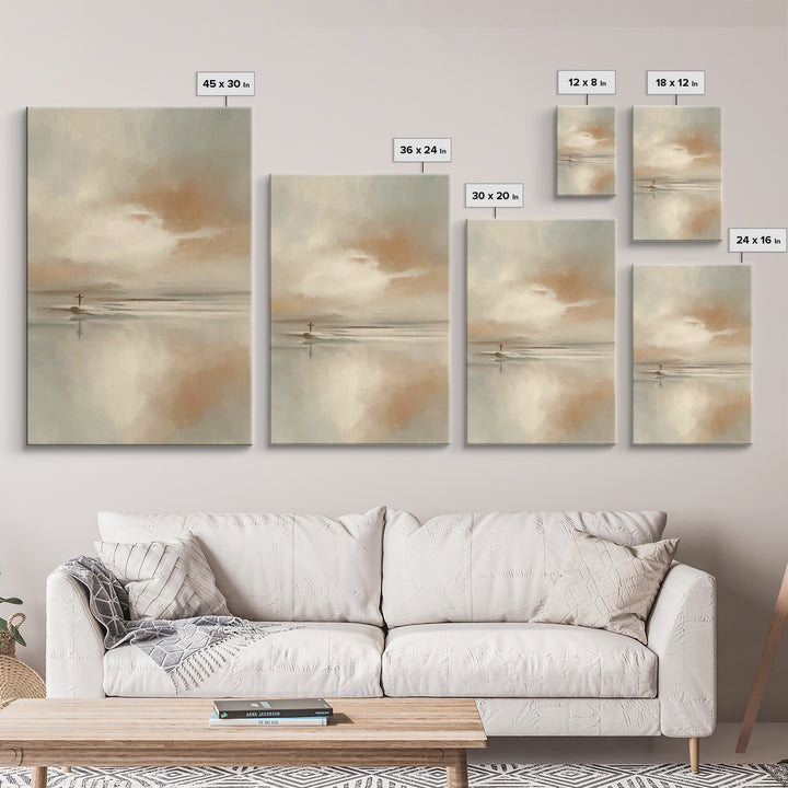 Arms Of Stillness | Framed Canvas Print | Christian Art Canvas | Christian Wall Art | Jesus Painting | Subtle Christian Art | Christian Gif