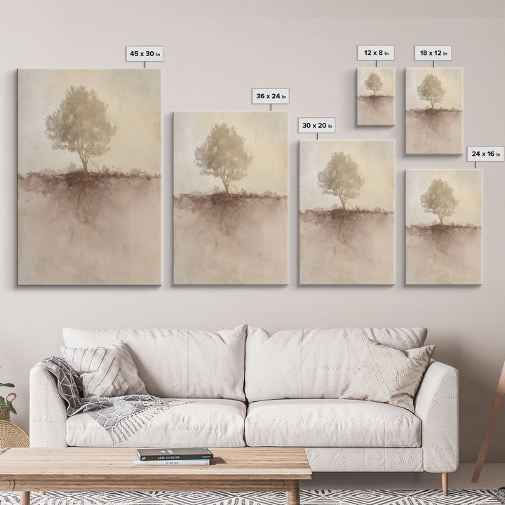 Hidden Roots Light, Framed Canvas Print, Christian Art Canvas, Christian Wall Art, Unique Christian Art, Christian Art Gift, Modern Christi