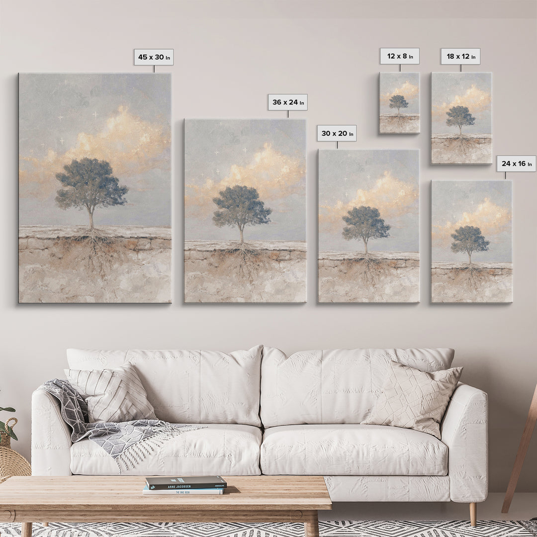 Tree Of Promise – Framed Canvas Print – Christian Wall Art – Christian Art Canvas – Christian Art Prints – Unique Christian Art – Christian