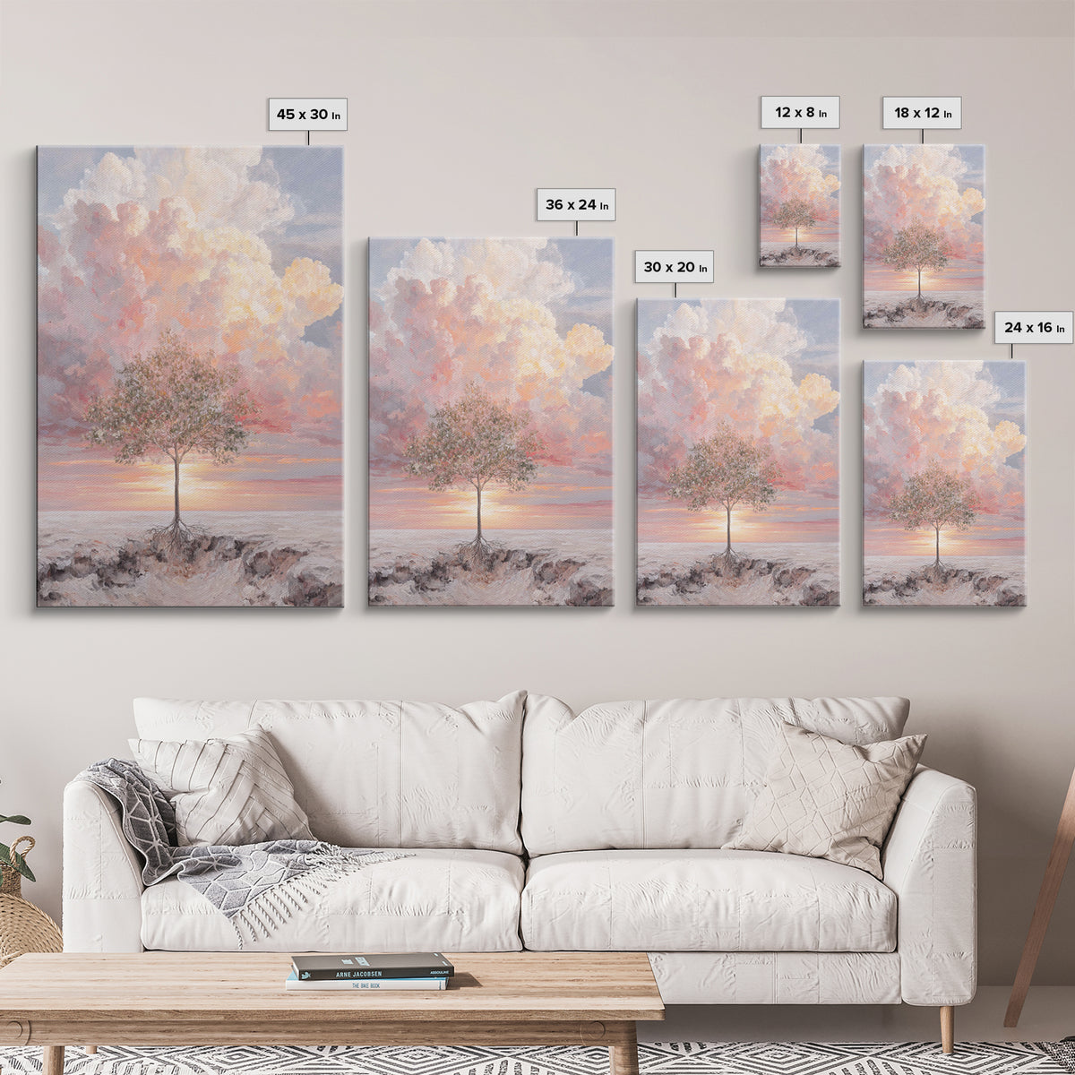 Dawn Of Renewal | Framed Canvas Print | Christian Art Canvas | Christian Wall Art | Christian Art Gift | Modern Christian Art | Christian D