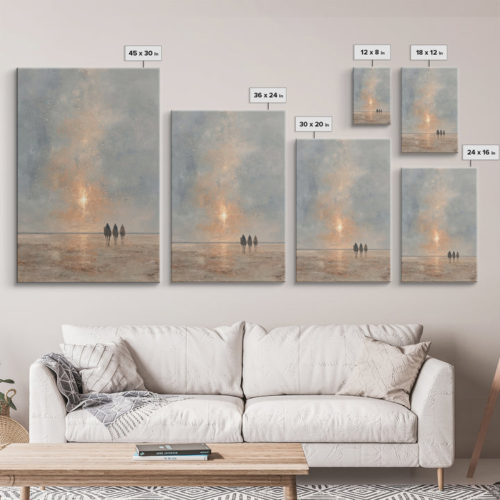 The Guiding Star – Framed Canvas Print – Christian Wall Art – Christmas Art – Christian Christmas Art – Christian Art Canvas – Jesus Painti