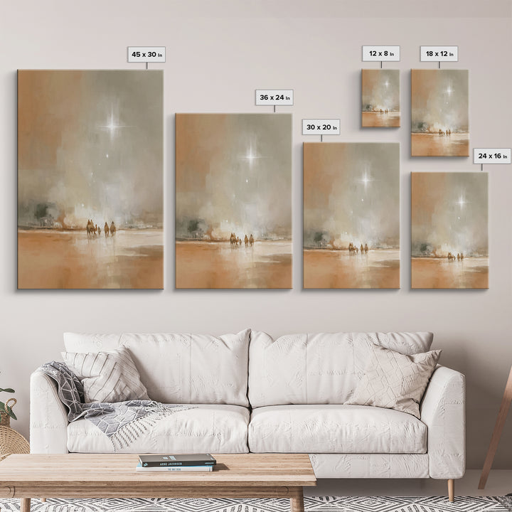 Bethlehem Radiance – Framed Canvas Print – Christian Art Canvas – Christian Christmas Art – Christmas Wall Art – Christian Art – Jesus Pain