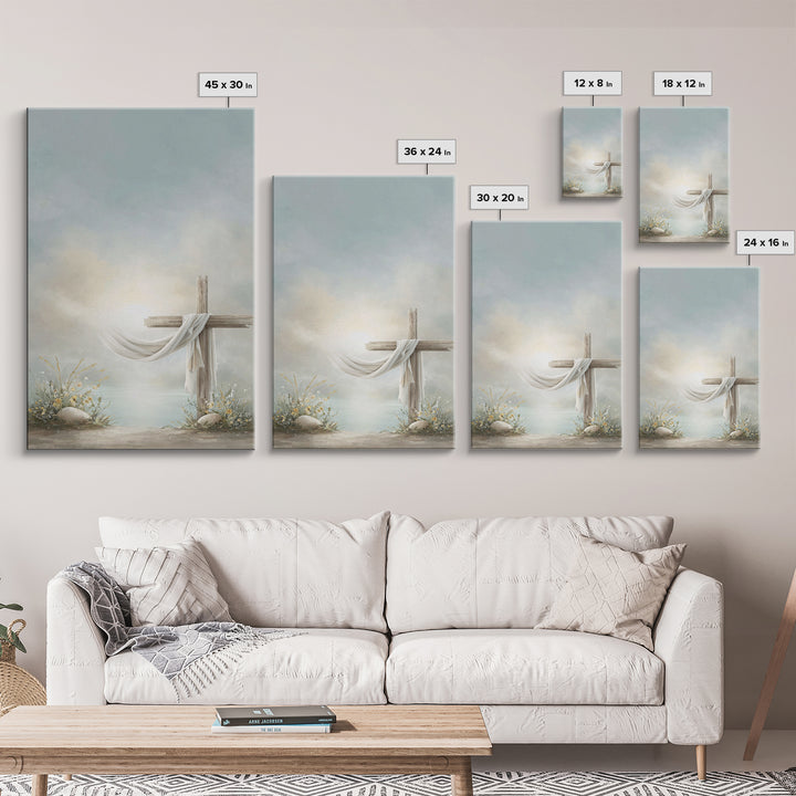 Morning of Grace – Framed Canvas Print – Christian Wall Art – Christian Art Canvas – Christian Painting – Christian Christmas Art