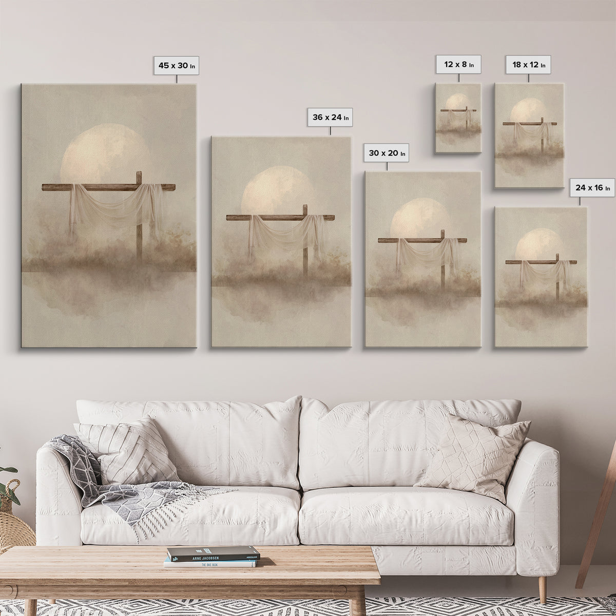 Eternal Dawn | Framed Canvas Print | Christian Wall Art | Christian Art Canvas | Christian Painting | Christian Christmas Art