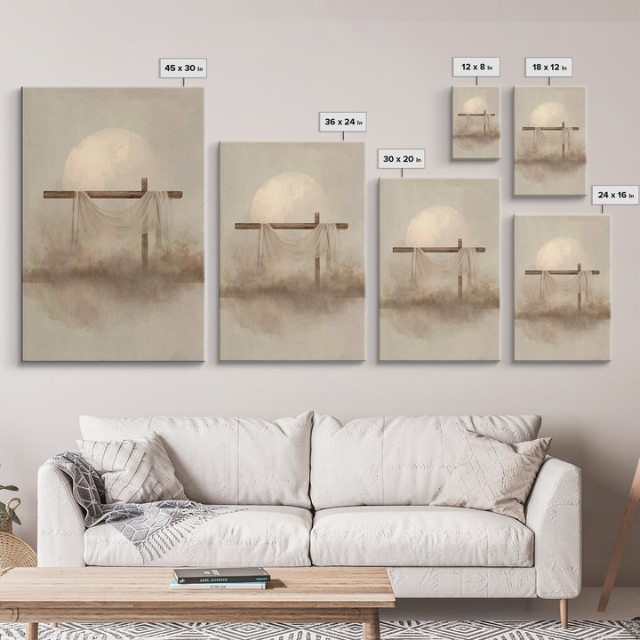 Eternal Dawn | Framed Canvas Print | Christian Wall Art | Christian Art Canvas | Christian Painting | Christian Christmas Art