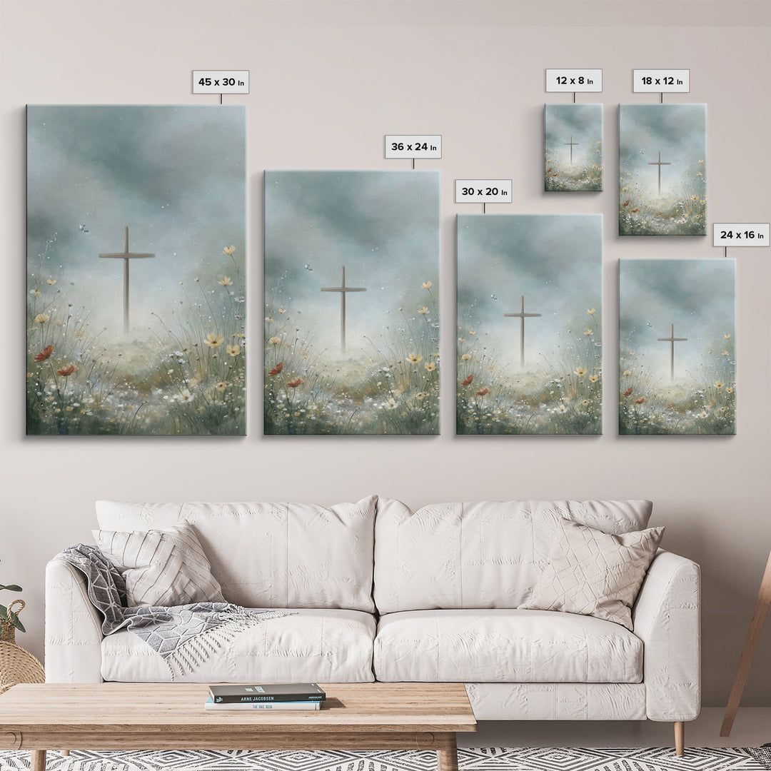 Heavenly Stillness | Framed Canvas Print | Christian Art Canvas | Christian Wall Art | Christian Art Print | Christian Christmas Art