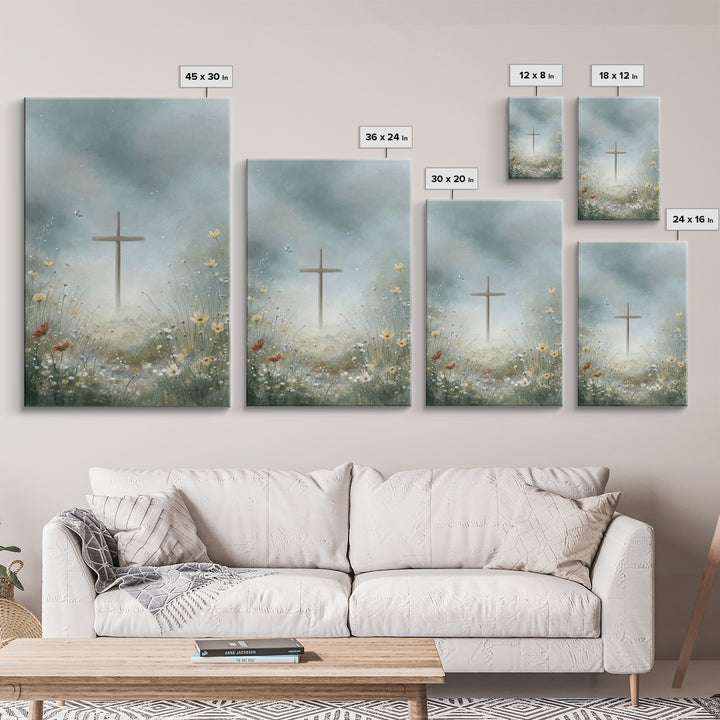 Heavenly Stillness | Framed Canvas Print | Christian Art Canvas | Christian Wall Art | Christian Art Print | Christian Christmas Art