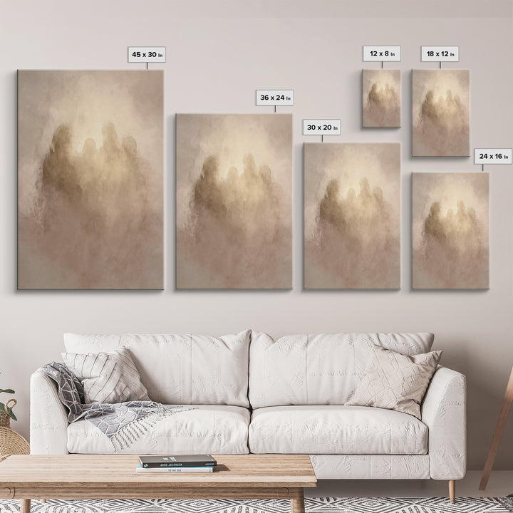 Sacred Gathering – Framed Canvas Print – Christian Wall Art – Christian Art Canvas – Christian Art Print – Christian Christmas Art