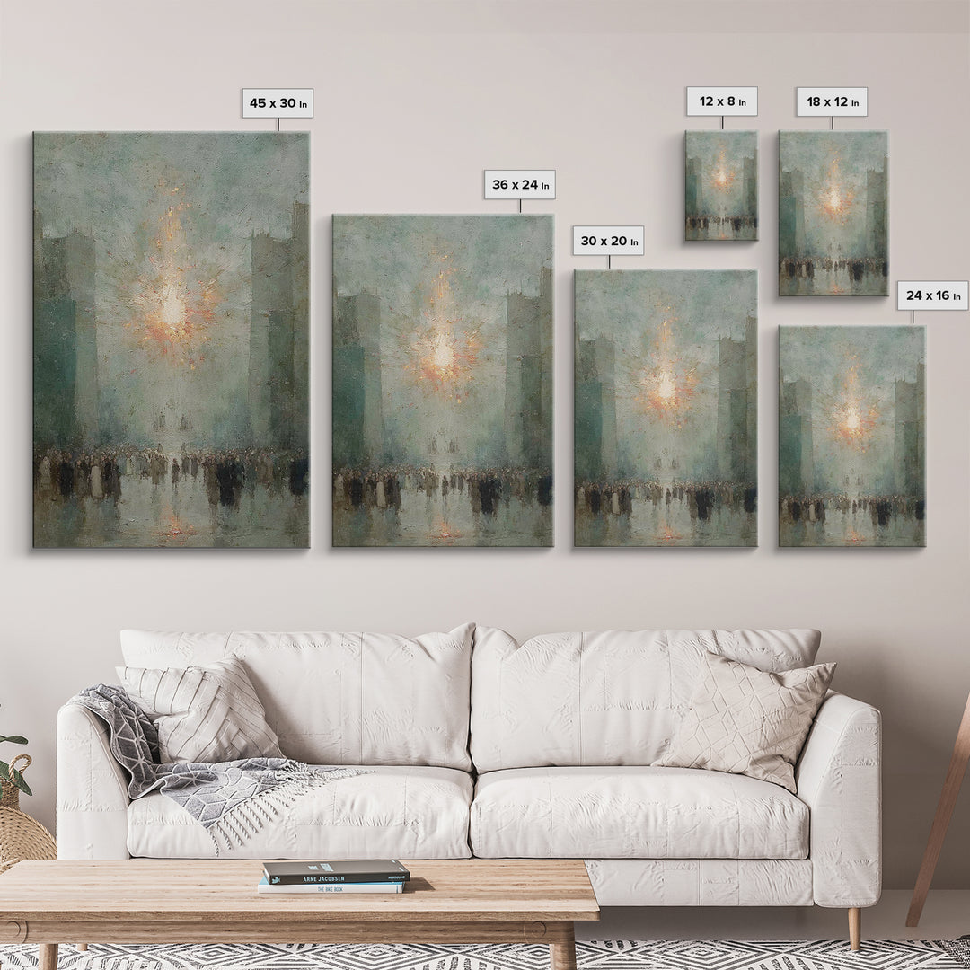 The Guiding Light - Framed Canvas Print - Christian Wall Art - Christian Art Canvas - Jesus Painting - Christmas Art - Christian Decor