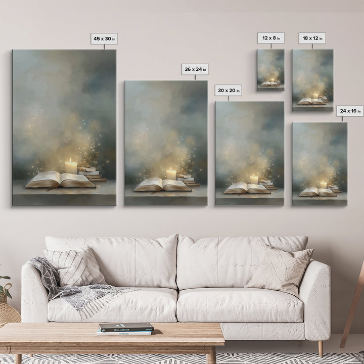 Living Word Light - Framed Canvas Print - Jesus Painting - Christian Decor - Christian Art Canvas - Christmas Art - Christian Wall Art