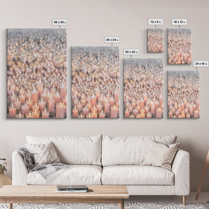 Candlelight Blessings – Framed Canvas Print – Christian Wall Art – Christmas Art Prints – Christian Art Canvas – Subtle Christian Art – Chr