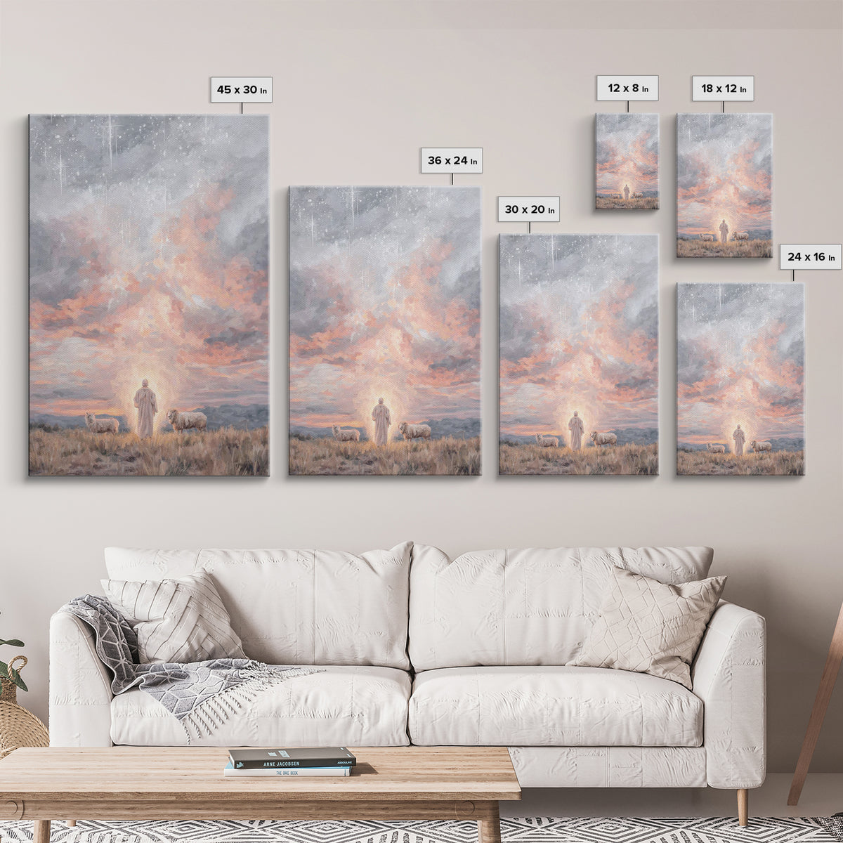Dawn Of Promise – Framed Canvas Print – Christian Art Canvas – Christian Wall Art – Subtle Christian Art – Christian Christmas Art – Christ