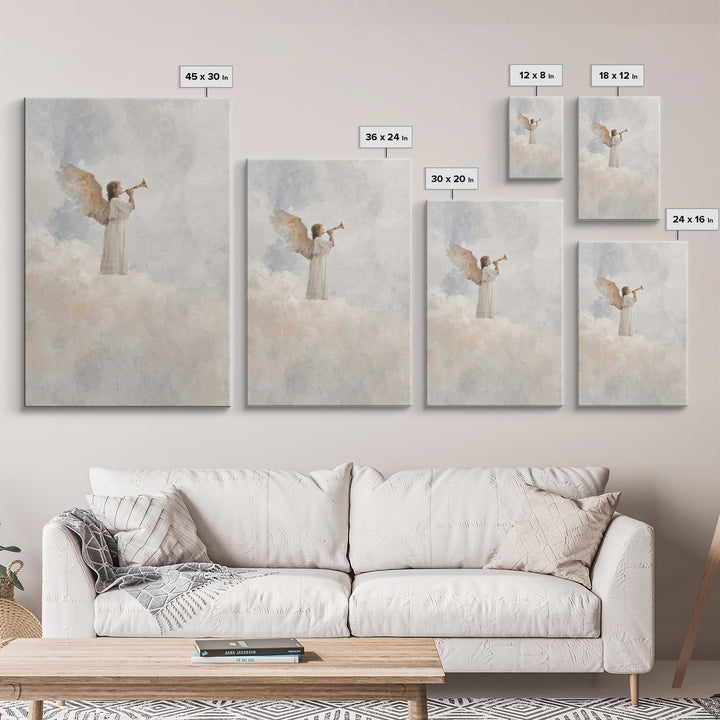 Herald Of Dawn – Framed Canvas Print – Christian Wall Art – Christian Art Canvas – Christian Paintings – Christmas Art Prints – Christian D