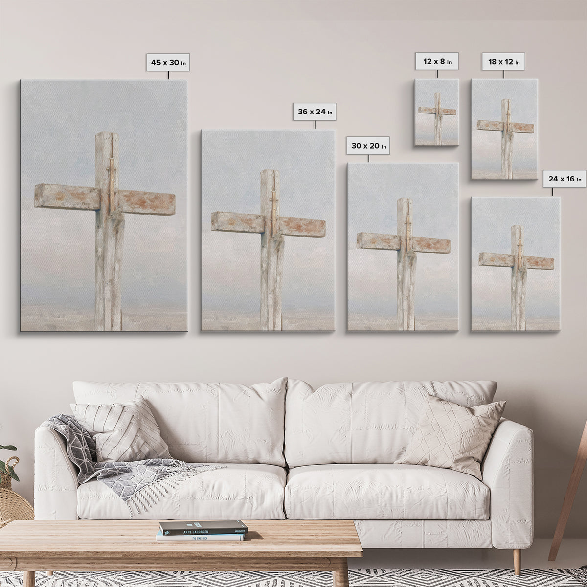 Pure Redemption Light | Framed Canvas Print | Christian Art Canvas | Christian Wall Art | Minimalist Christian Art | Christian Paintings |
