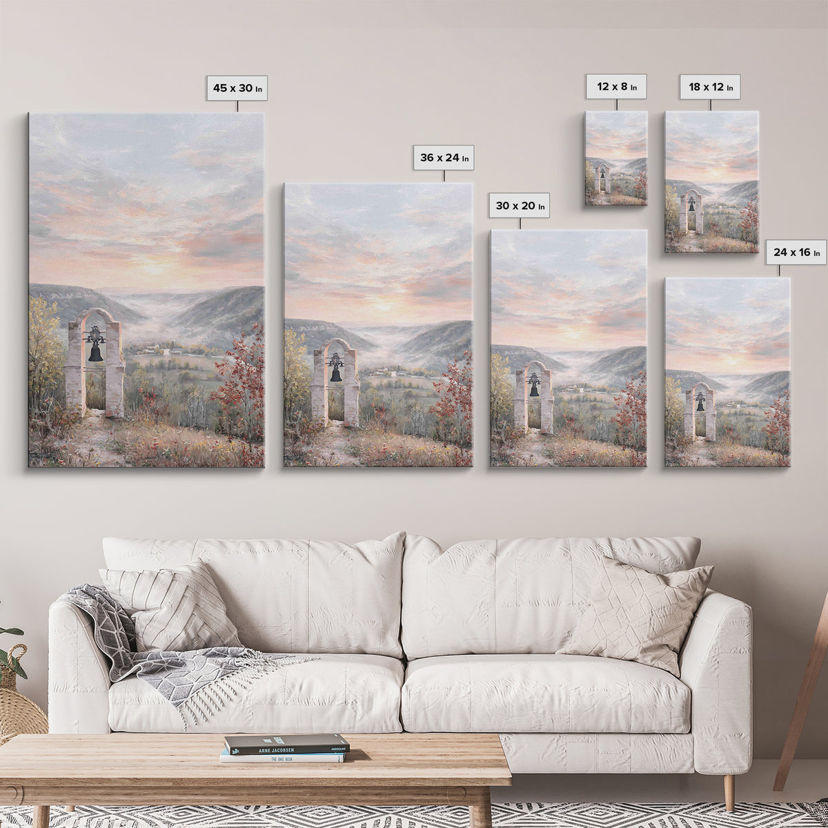 Bell Valley Dawn – Framed Canvas Print – Christian Wall Art – Christian Art Canvas – Christian Gift – Christian Decor
