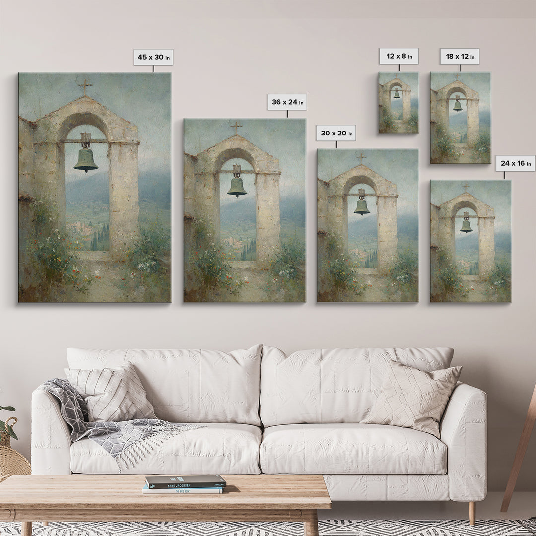 Valley Bell Blessing, Framed Canvas Print, Christian Wall Art, Christian Art Canvas, Christian Decor, Christian Gift