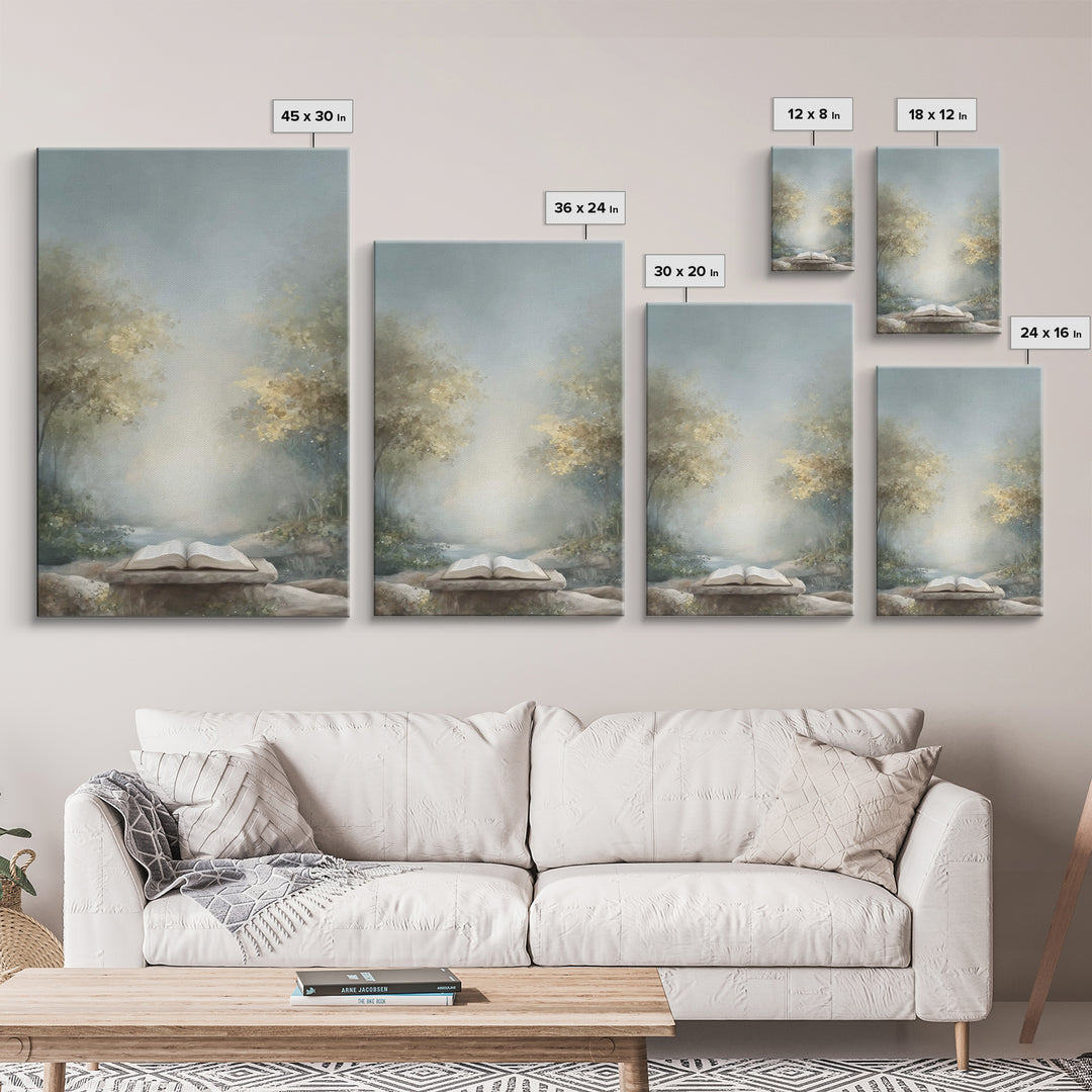 Path Of The Word – Framed Canvas Print – Christian Wall Art – Christian Art Canvas – Christian Gift – Subtle Christian Art
