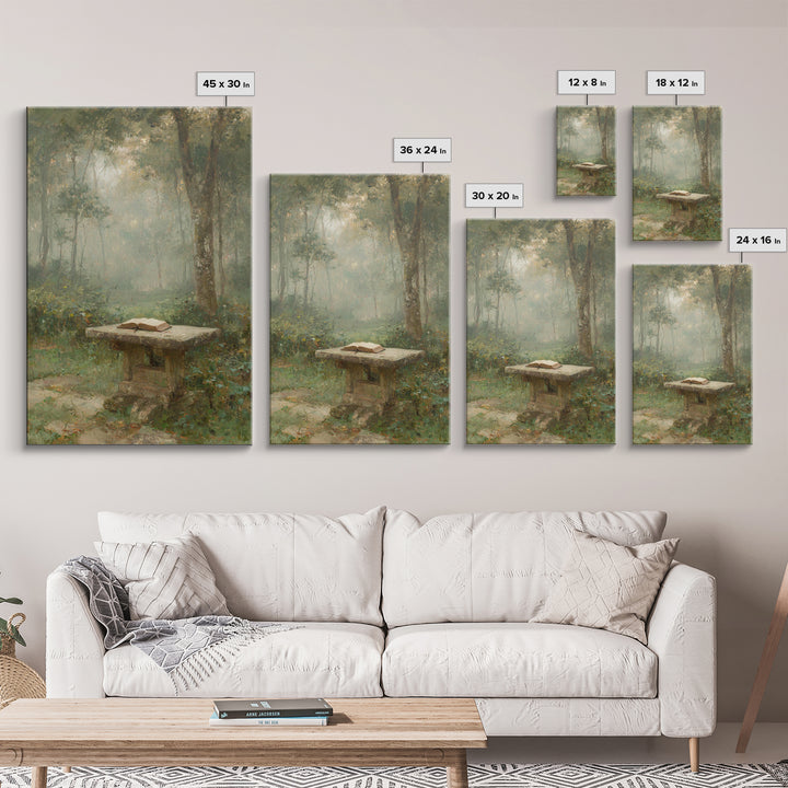 Garden Of Scripture – Framed Canvas Print – Christian Wall Art – Christian Art Canvas – Vintage Christian Art – Christian Gift