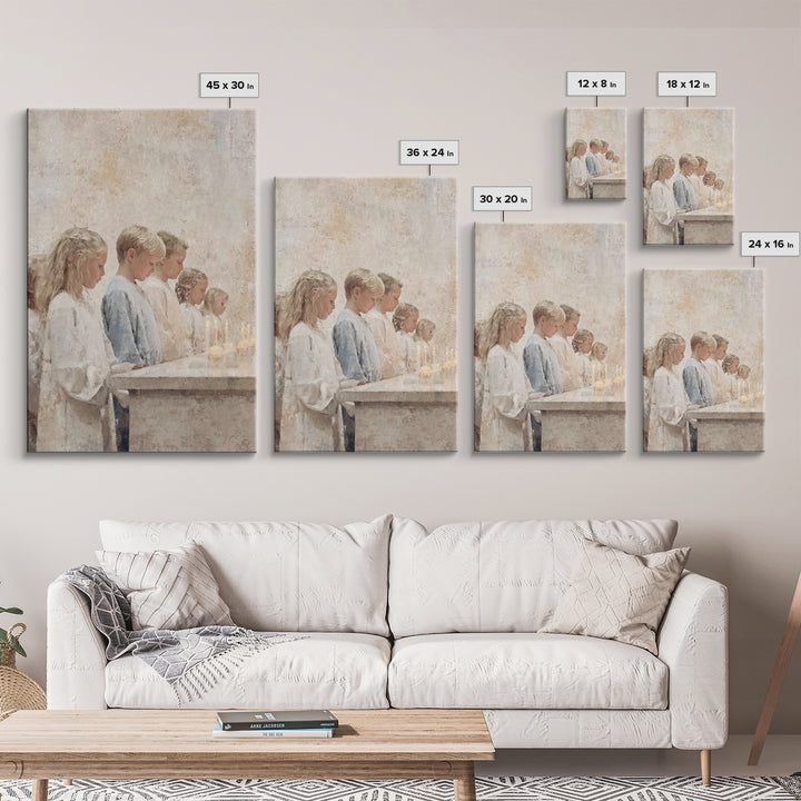 Children Of Light – Framed Canvas Print – Christian Wall Art – Christian Art Canvas – Christmas Art – Christian Decor – Christian Gift Idea